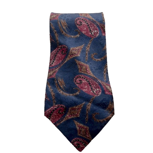 𝅺VILLA BUGATTI 100% Italian silk tie - Picture 1 of 5